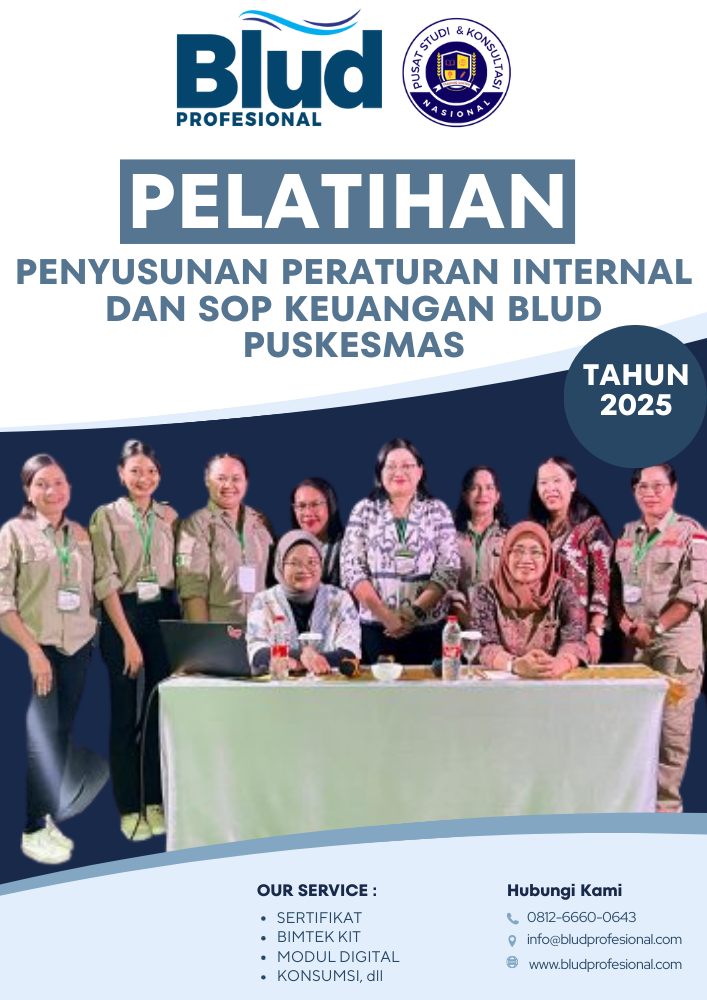 Pelatihan Penyusunan Peraturan Internal dan SOP Keuangan BLUD Puskesmas